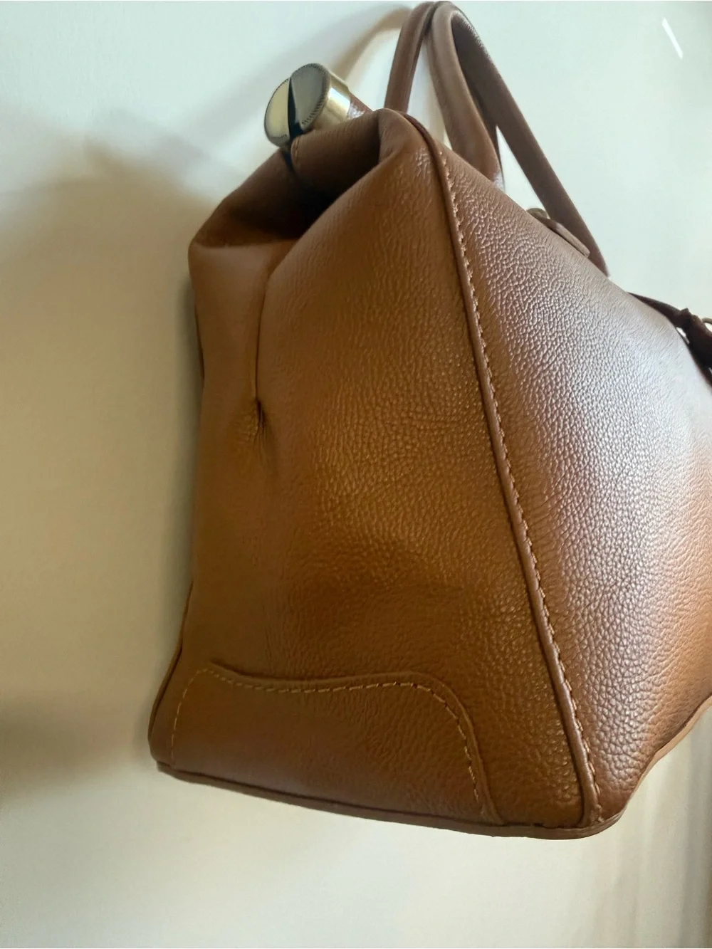 Genuine Leather Handbag - Made in Italy